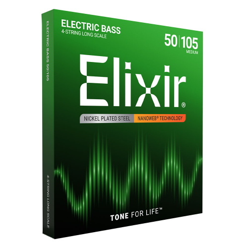 Elixir 14102 Nanoweb Gecoate Bassnaren (50-105)