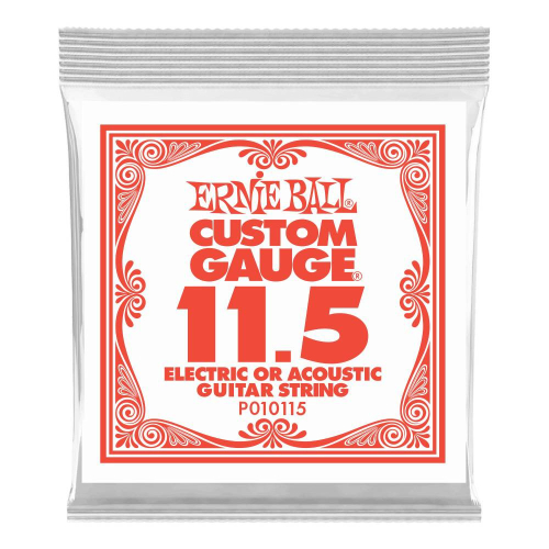 Ernie Ball 010115 Plain Steel .0115 Losse Snaar 6-Pack