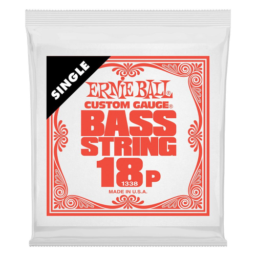 Ernie Ball 1338 Plain Steel Losse Bassnaar .018