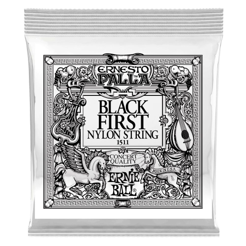 Ernie Ball 1511 Ernesto Palla Black Nylon Losse Snaar E1 - Per Stuk