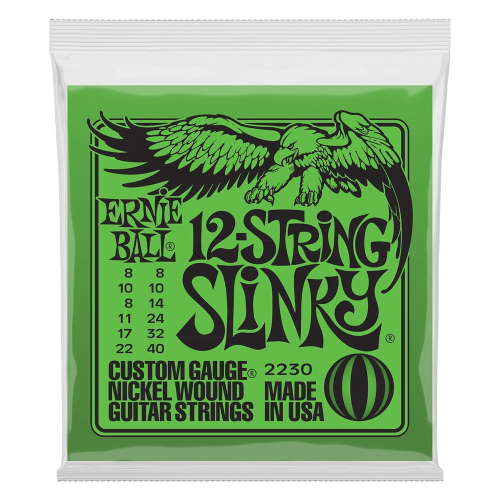 Ernie Ball 2230 Super Slinky Snaren voor 12-Snarige Elektrische Gitaar (8-40)