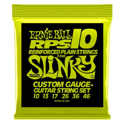 Ernie Ball 2240 Regular Slinky's RPS Reinforced Snaren voor Elektrische gitaar (10-46)