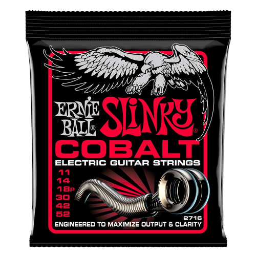 Ernie Ball 2716 Cobalt Burly Slinky Elektrische Gitaarsnaren (11-52)
