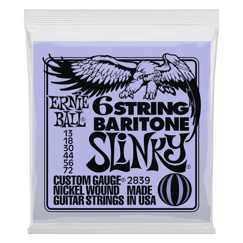 Ernie Ball 2839 Slinky Snaren voor Baritone Gitaar (13-72)