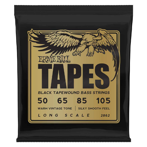Ernie Ball 2862 Tapes Nylon Black Tapewound Bassnaren (50-105)