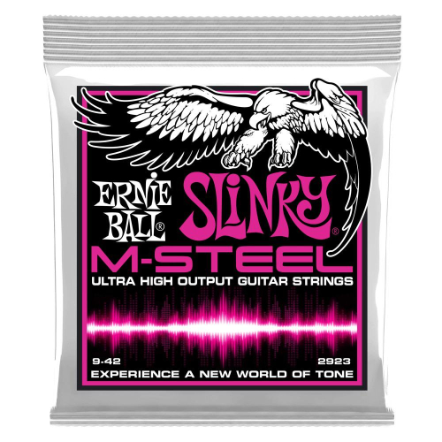 Ernie Ball 2923 Super Slinky M-Steel Elektrische Gitaarsnaren (9-42)