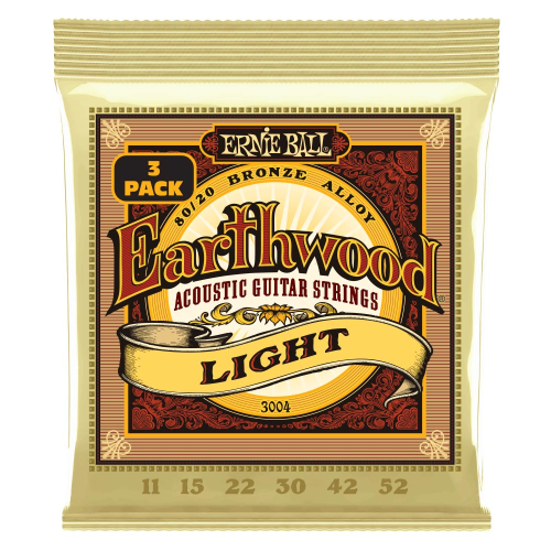Ernie Ball 3004 Earthwood Akoestische Snaren (11-52) 3-Pack