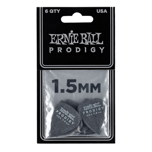 Ernie Ball 9199 Prodigy Standaard Plectrums 1.5mm Zwart 6-Pack