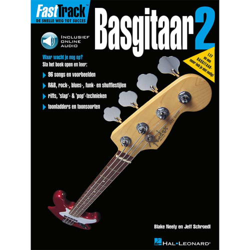 Fast Track Basgitaar Deel 2 Lesboek voor Basgitaar