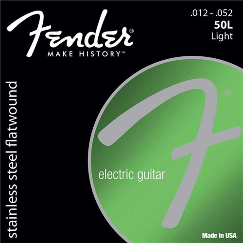 Fender 50L SuperSonic Stainless Flatwound Elektrische Gitaarsnaren (12-52) Light