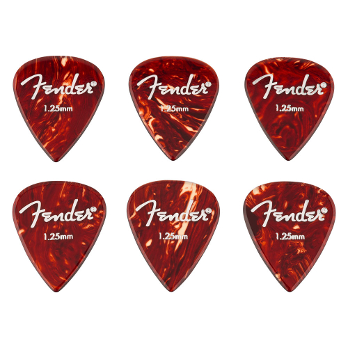 Fender Aero Acrylic Picks 351-Shape 1.25mm Plectrum 6-pack