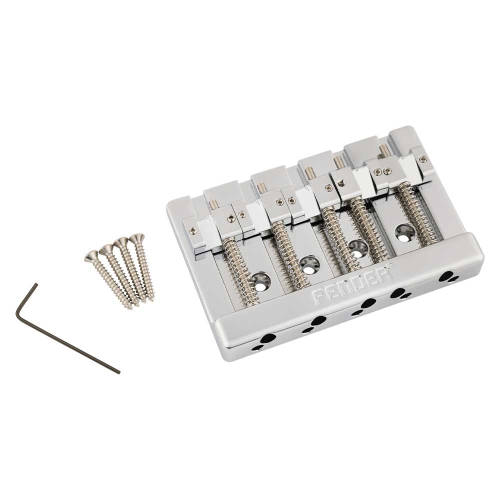 Fender HiMass Basgitaar Brug Assembly 5-Snarig (Narrow) Brass Saddles 0994410000
