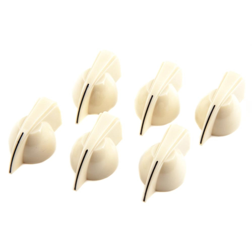 Fender Versterker Knoppenset "Chicken Head"-Style Creme (6 Stuks) 0058164049