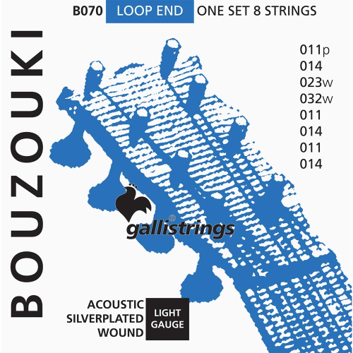 Galli B070 Silverplated Snaren voor Bouzouki (11-32)