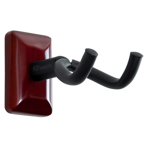 Gator Frameworks GFW-GTR-HNGRCHR Guitar Hanger Gitaar Muurbeugel Cherry/Kersenhout