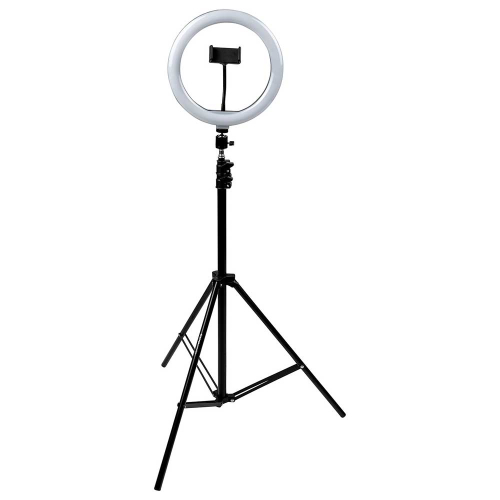 Gator Frameworks GFW-RINGLIGHTTRIPD 10 Inch (25cm) LED Ringlamp met Statief en Telefoonhouder