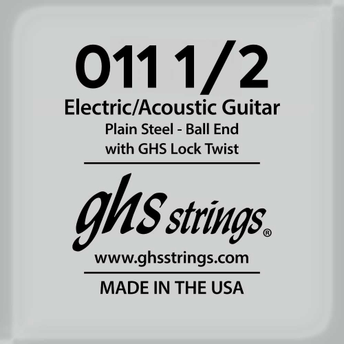 GHS Strings GB 011" 1/2 Plain Steel .0115 Losse Snaar