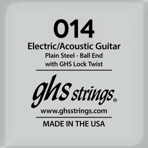 GHS Strings GB 014" Plain Steel .014 Losse Snaar