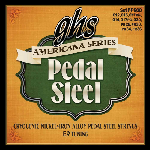 GHS Strings PF600 Americana Pedal Steel Snaren (12-36) E9 Tuning