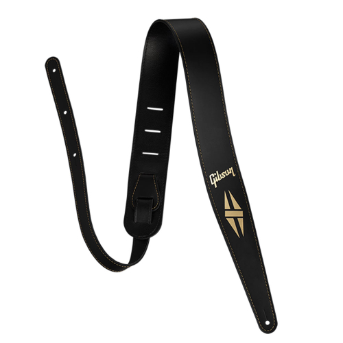 Gibson ASSD-BLK The Split-Diamond Lederen Gitaarband