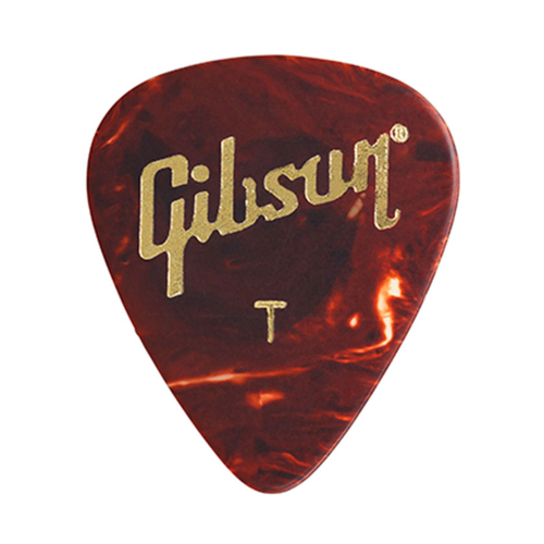 Gibson Celluloid Tortoise Thin Plectrum - Per Stuk