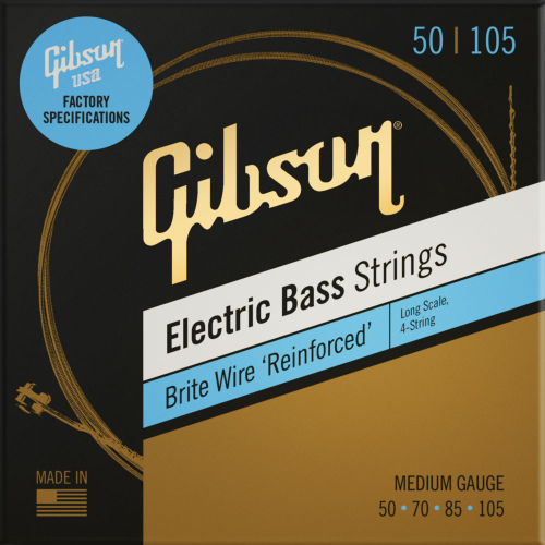 Gibson SBG-LSM Brite Wire Bassnaren (50-105) Medium
