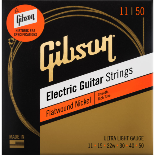 Gibson SEG-FW11 Flatwound Elektrische Gitaarsnaren (11-50)