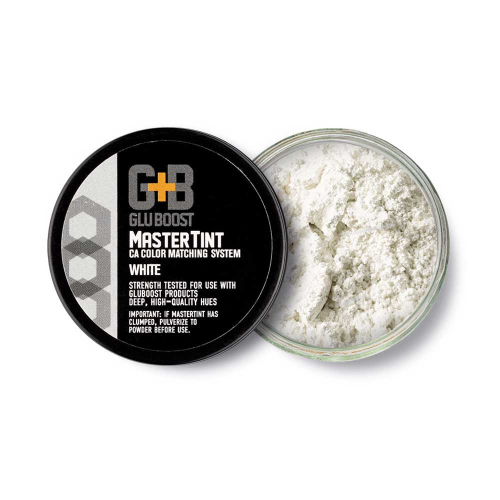 GluBoost MasterTint White Pigmentpoeder voor CA Lijmen
