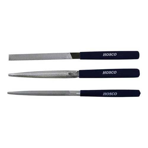 Hosco Japan TL-BF3 Nut and Saddle Shaping Files Topkam en Zadel Vijlen (Set van 3 Vijlen)
