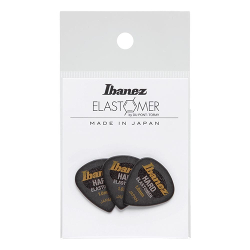 Ibanez BEL16HD10S-HBK Elastomeer (Hard) Jazz 1.0mm Plectrum 3-Pack