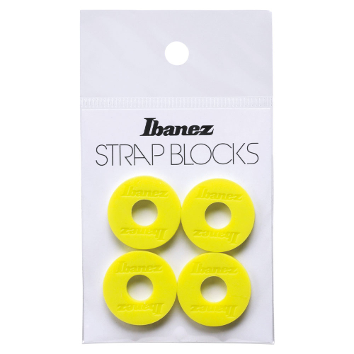 Ibanez ISB4-YE Sillicone Strap Blocks Geel (4 Stuks)