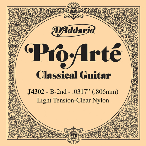 D'Addario J4302 Clear Nylon Losse Klassieke Snaar B2