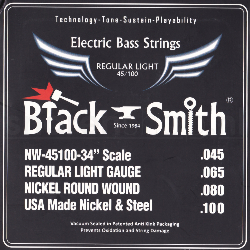 BlackSmith NW-45100 Bassnaren (45-100) Nickel Round Wound - Op = op