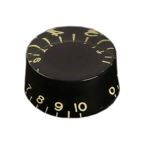 Boston KB-110I-R Speed Knop Inch Type (Hatbox) Verouderd Zwart