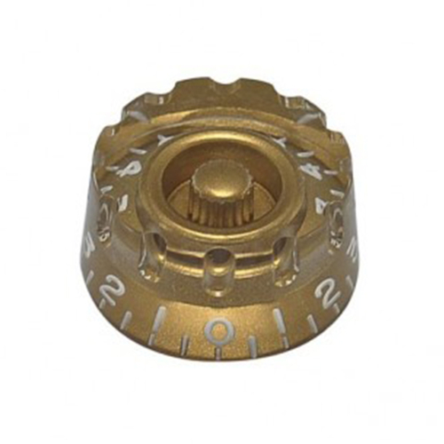 Boston KG-112 Speed Knop (Hatbox) met Inhammen Transparant Goud