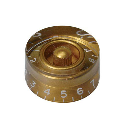 Boston KG-114 Speed Knop Inch Type (Hatbox) Transparant Goud