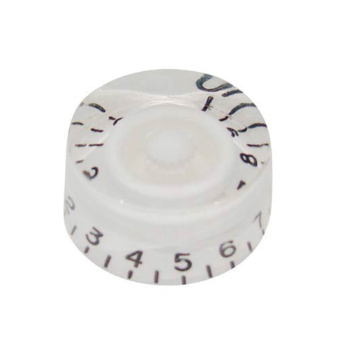 Boston KW-114 Speed Knop Inch Type (Hatbox) Transparant Wit