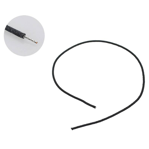 Boston PBW1/BK Push-Back Gewaxt Katoen Gevlochten Gitaarbedrading 30cm - Zwart