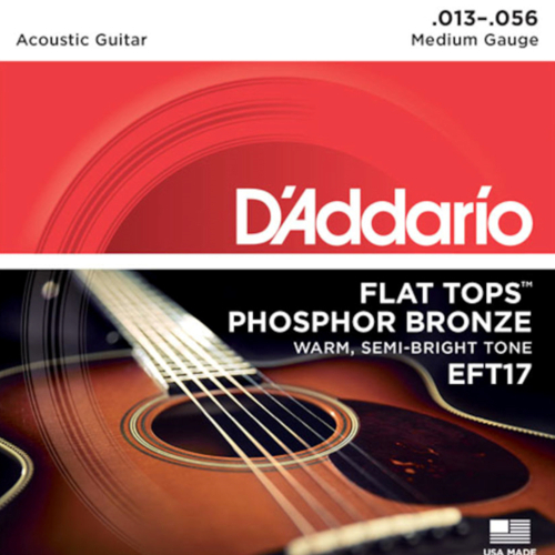 D'Addario EFT17 Flat Tops Phosphor Bronze Akoestische Snaren (13-56)