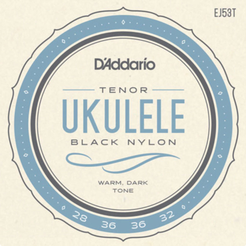 D'Addario EJ53T Black Nylon Tenor Ukulele Snaren (28-32)