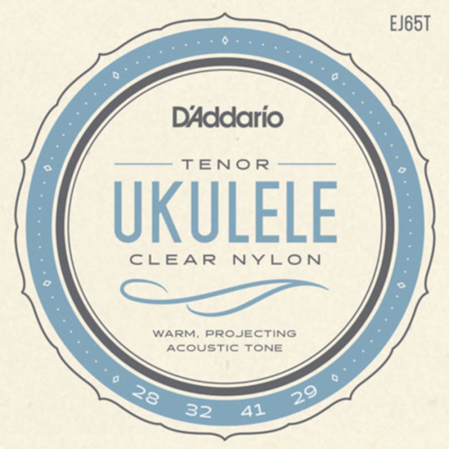 D'Addario EJ65T Clear Nylon Tenor Ukulele Snaren (28-29) Hoge G