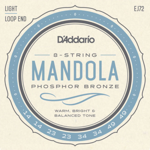 D'Addario EJ72 Phosphor Bronze Mandola Snaren (14-49) Light