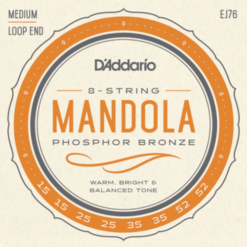 D'Addario EJ76 Phosphor Bronze Mandola Snaren (15-52) Medium