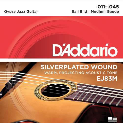 D'Addario EJ83M Gypsy Jazz Gitaarsnaren Medium (11-45)