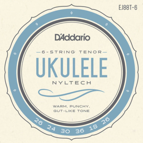 D'Addario EJ88T-6 Tenor Ukulele Snaren (6-Snarig) (26-26)