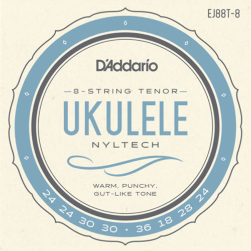 D'Addario EJ88T-8 Tenor Ukulele Snaren (8-Snarig) (24-24)