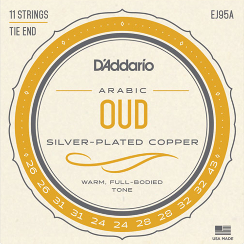 D'Addario EJ95A Arabic Oud Snaren 11-Snarig (26-43)