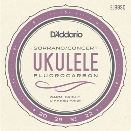 D'Addario EJ99SC Sopraan/Concert Ukulele Snaren (20-22)