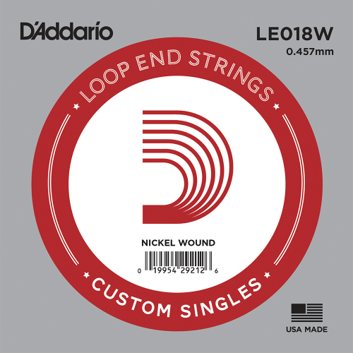 D'Addario LE018W Nickel Wound Losse Banjo / Mandoline Snaar .018