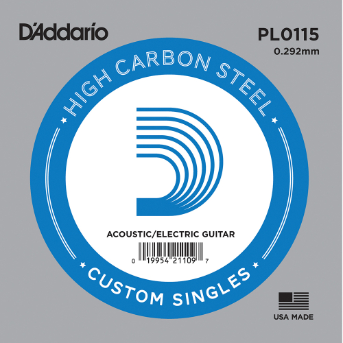 D'Addario PL0115 Losse Snaar .0115 Elektrisch / Western